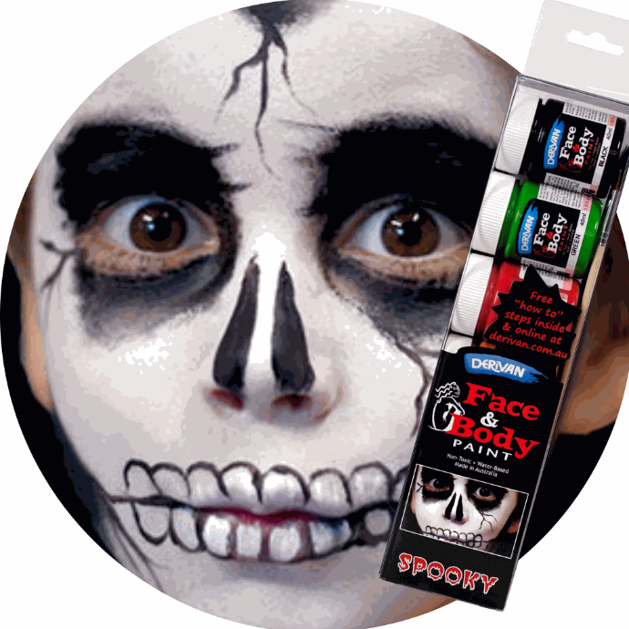 Face & Body paint Spooky Set