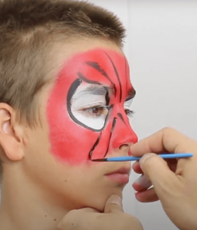 STEP TWO | SPIDER-MAN EYE AND FACE DETAILS 