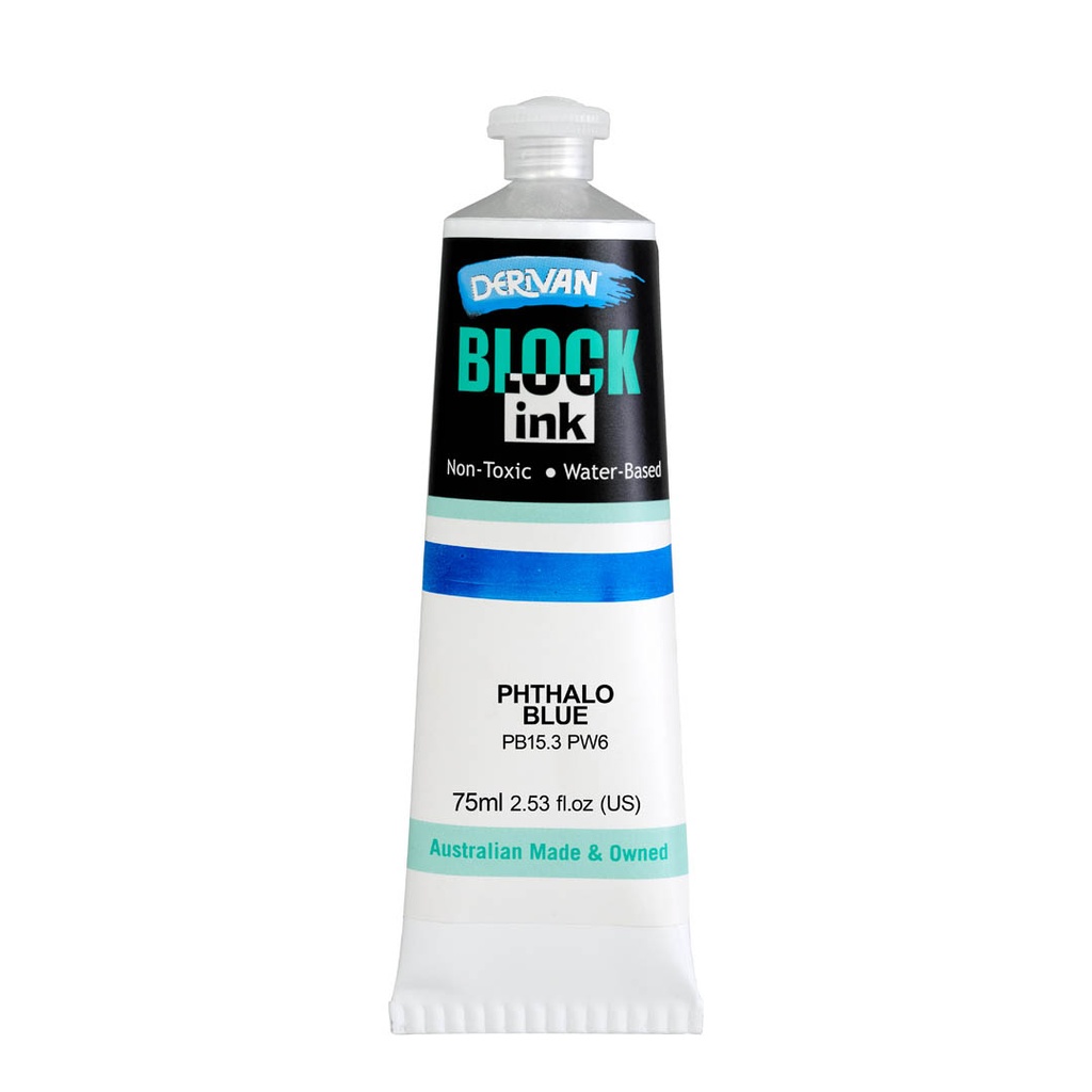  BLOCK INK 75ML PHTHALO BLUE (COOL)