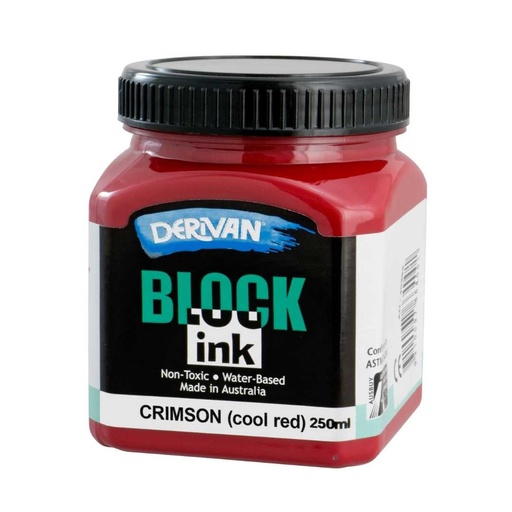 [1B2CR]  BLOCK INK 250ML CRIMSON (COOL RED)