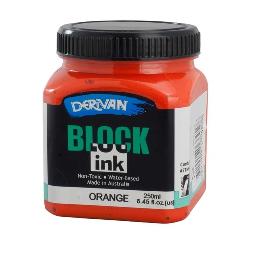 [1B2O]  BLOCK INK 250ML ORANGE