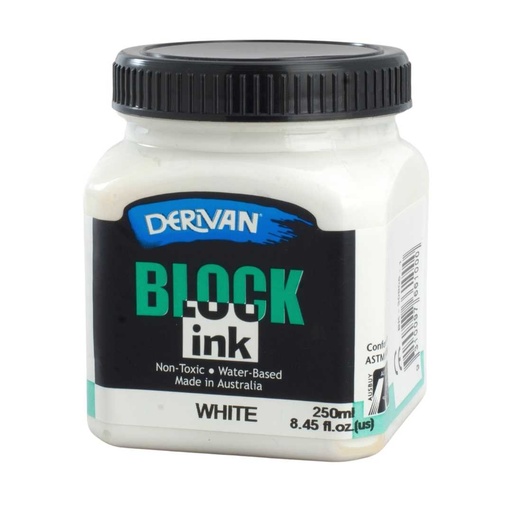 [1B2W]  BLOCK INK 250ML WHITE
